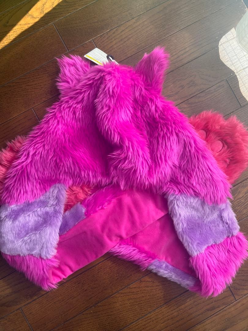 ディズニー　チェシャ猫　マフラー　ファンキャップ