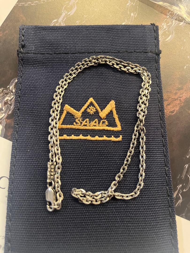 SAAD シルバーチェーンネックレス