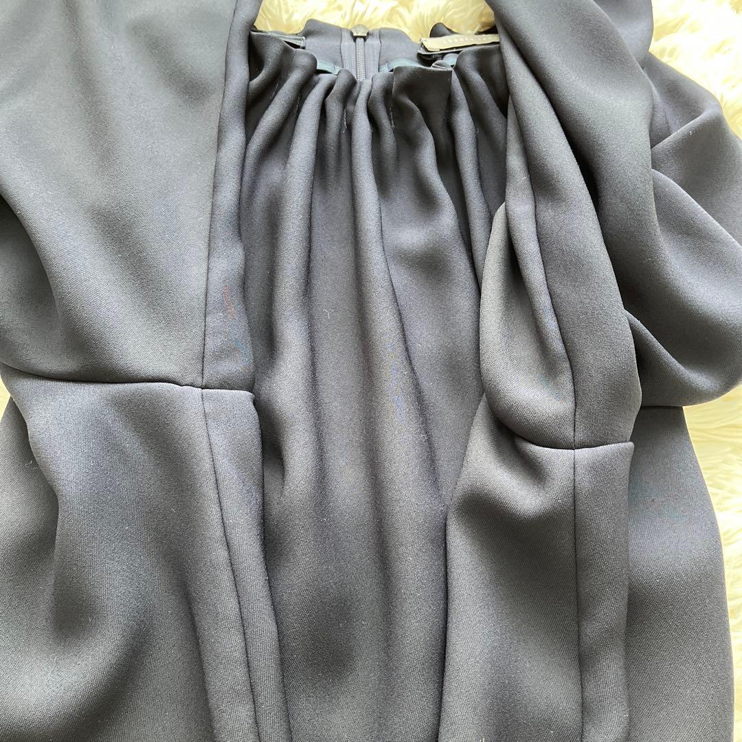 25SS セオリーリュクス　MARVINE GALI ブラウス 洗える　紺