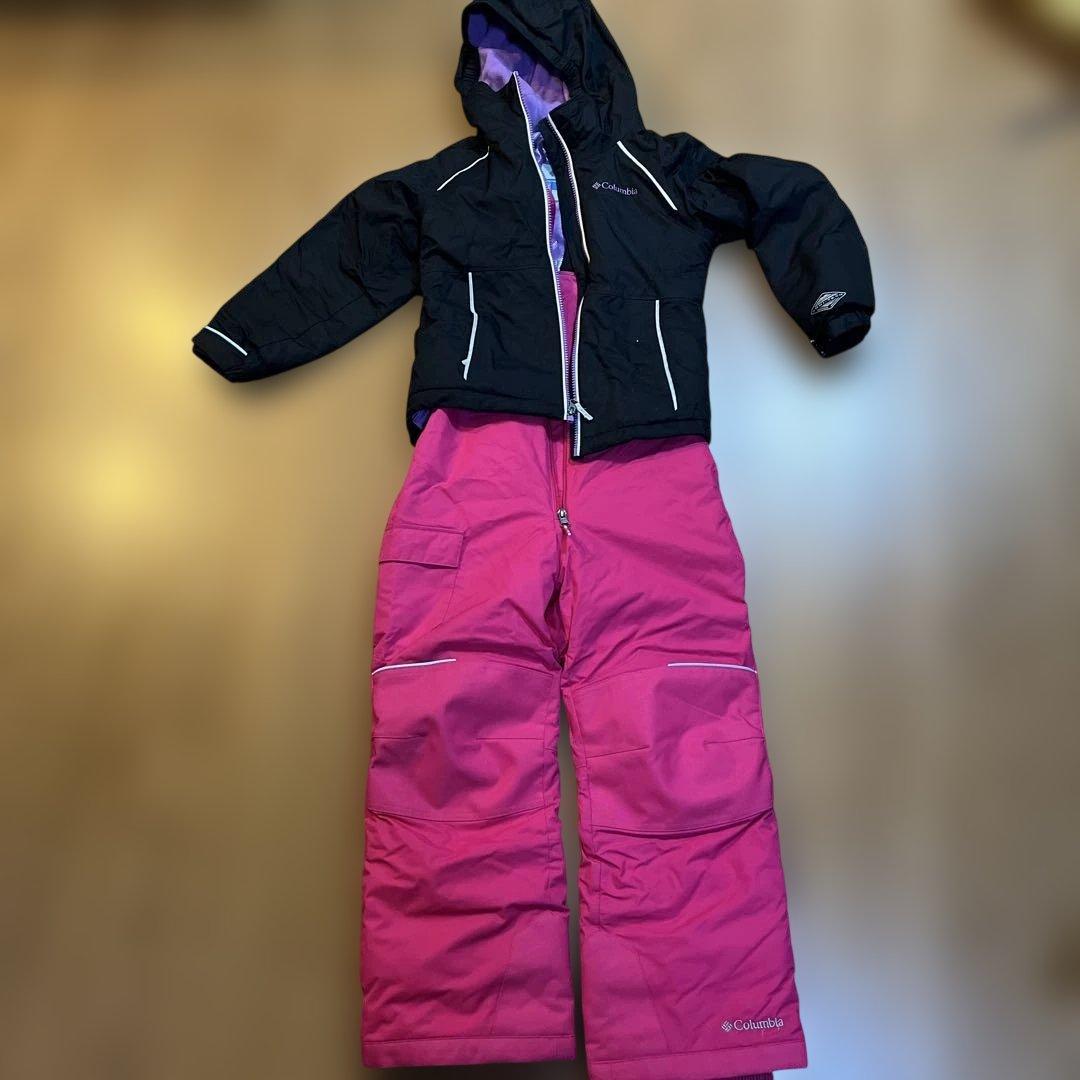 Columbia 子ども用スノーボードウェア XS 黒/ピンク