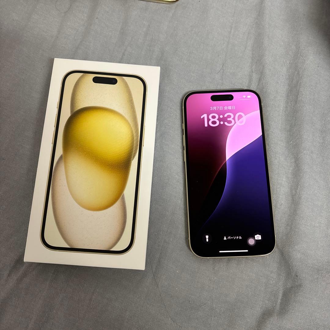 iPhone15 イエロー 128GB
