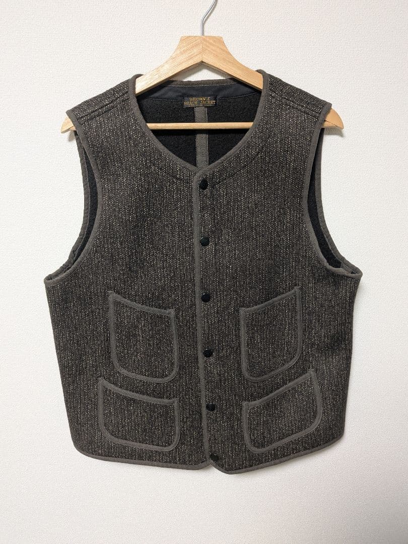 フルカウント ブラウンズビーチ ベスト ブラウン 42