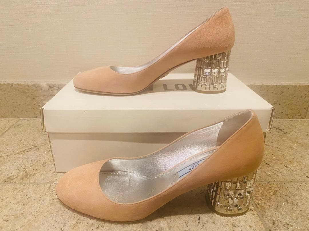 【プロフィールご覧ください】pon プラダ　2018年春夏　ヒール靴