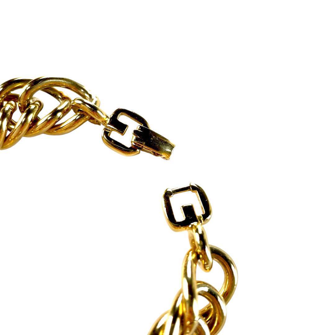 【圧倒的存在感】 GIVENCHY 90s ゴールド　ブレスレット 超大ぶり