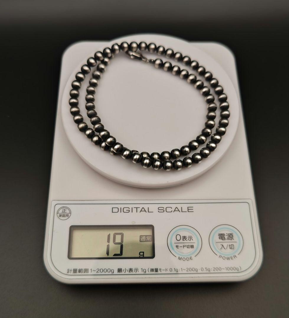 インディアンジュエリーナバホパールネックレス◎sterlingsilver925