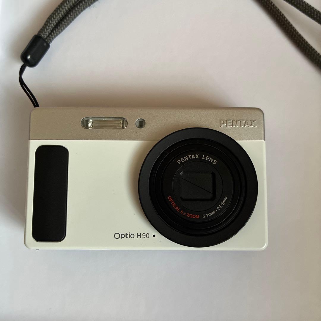 動作確認済、作例有り　PENTAX Optio H90 ホワイト