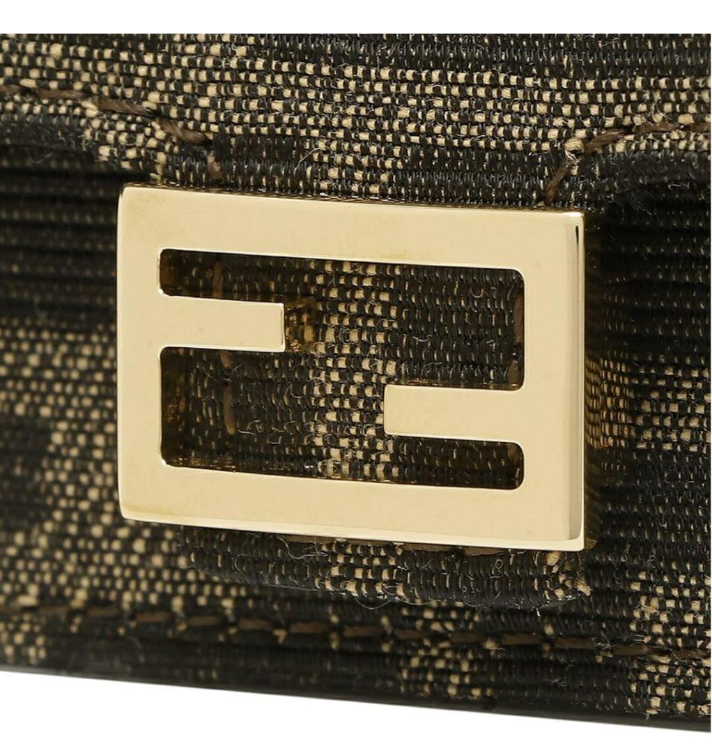 【新品未使用】正規品 フェンディ ズッカ キャンバス×レザー ケース