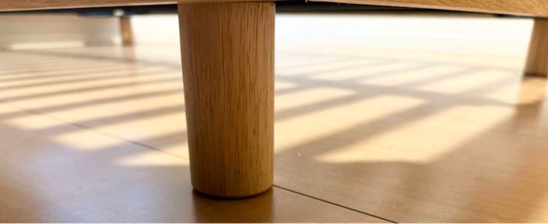 石カコ 無印良品 ベッドフレーム セミダブル 脚付き マットレス付き