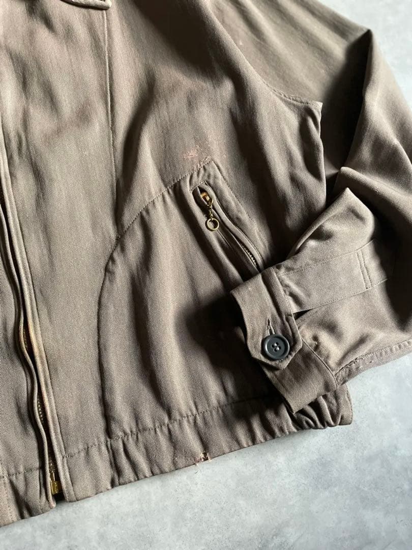 笹*川様 40s ウールギャバ スポーツジャケット 短丈 スポジャケ コの字