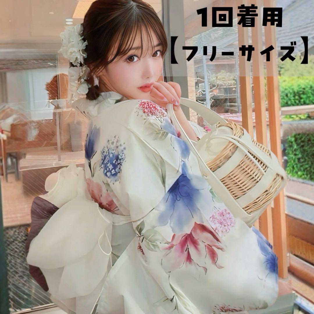 浴衣 Ｒちゃん着用 作り帯 ヘアアクセ 扇子 4点セット 即日発送可能