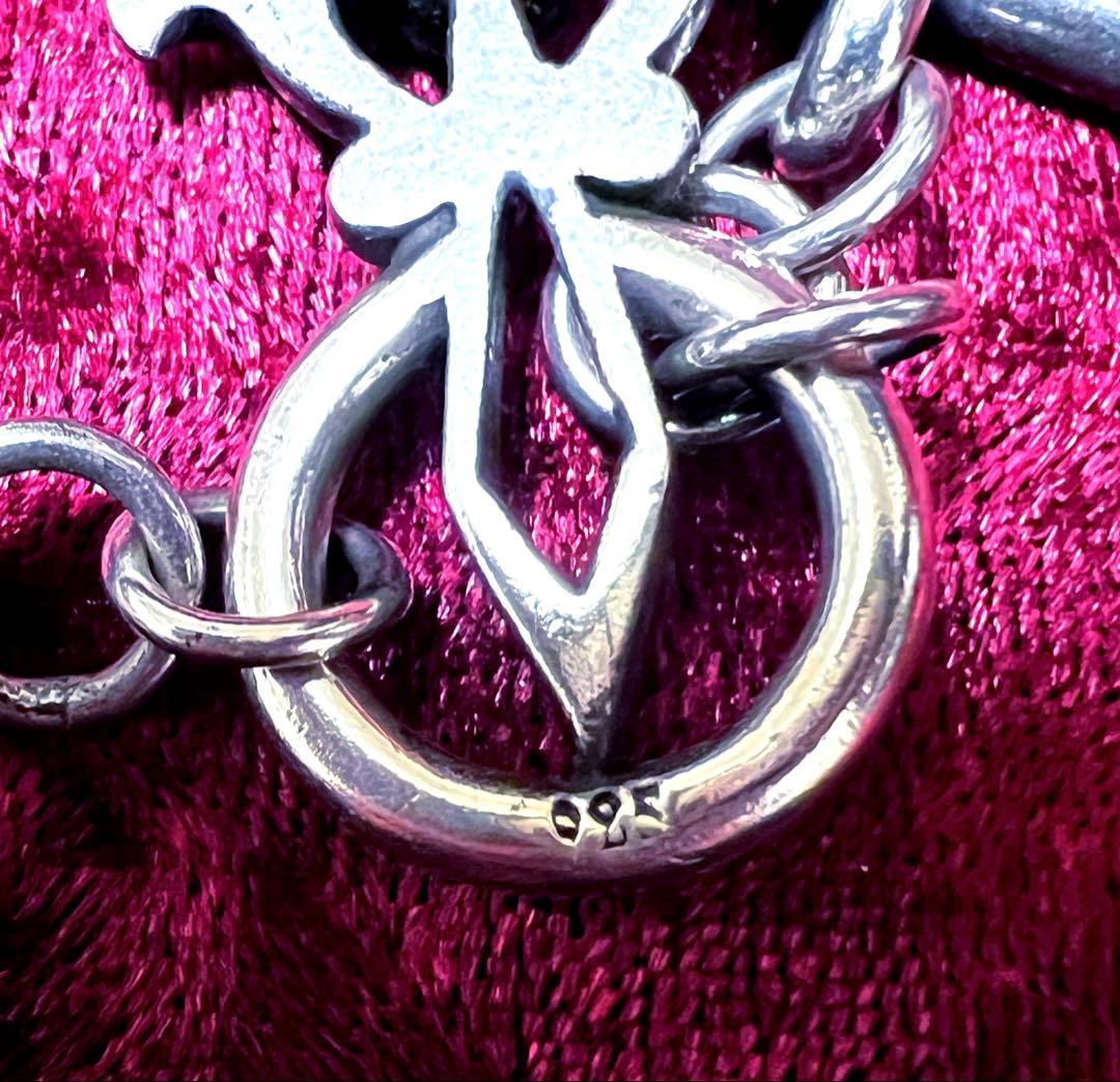 【激レア】clan.t.i シルバー 925 水晶 メンズ ブレスレット