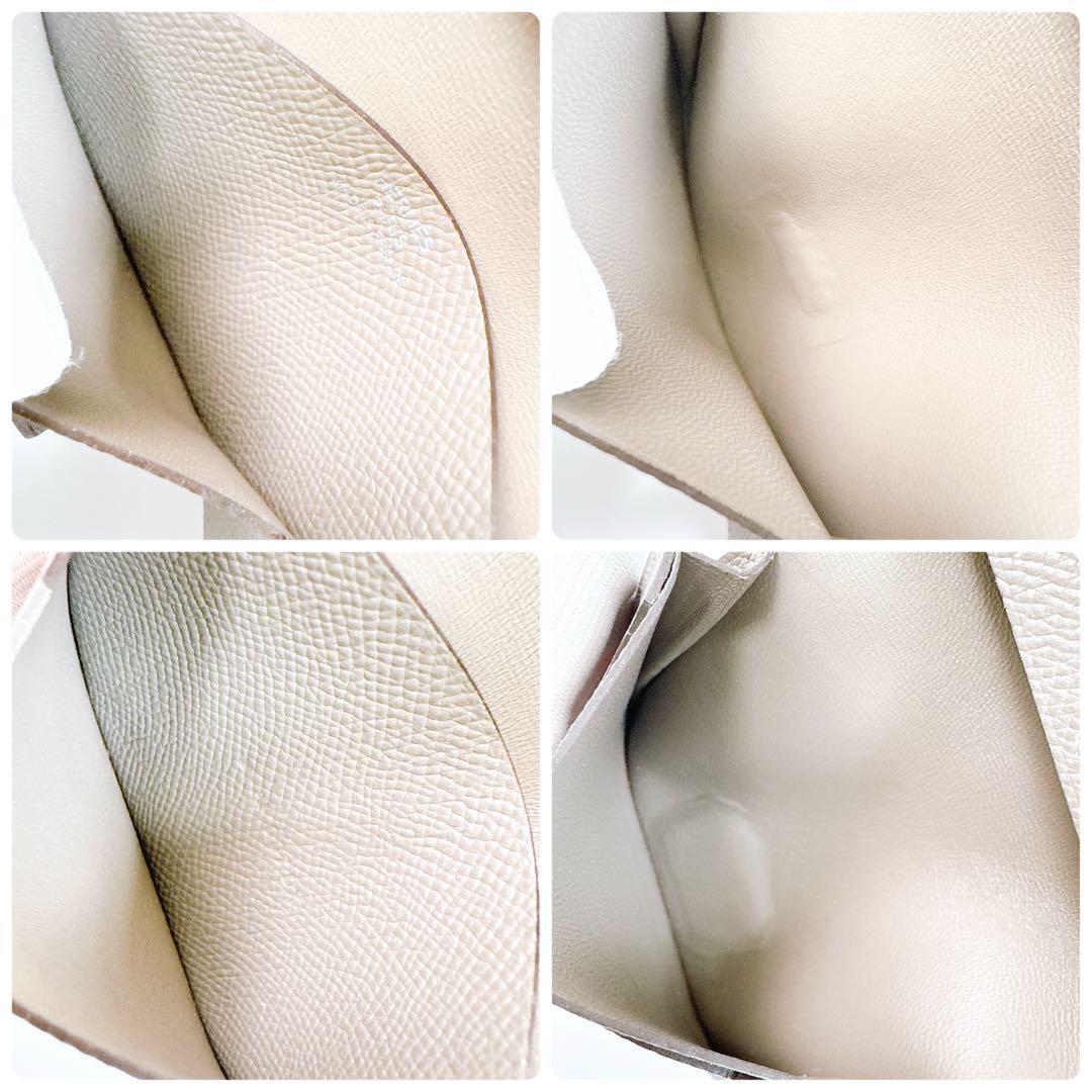 エルメス ベアン ヴォーエプソン カードケース 名刺入れ 定期入れ レディース