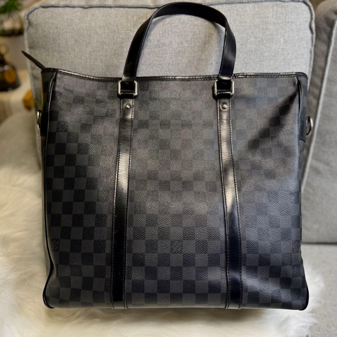 ルイヴィトン ダミエ グラフィット タダオ ハンドバッグ 2WAYショルダー付
