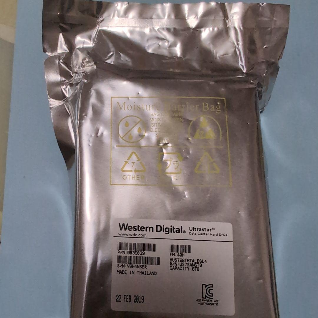 6TB HDD 3.5 HUS726T6TALE6L4 新品未開封