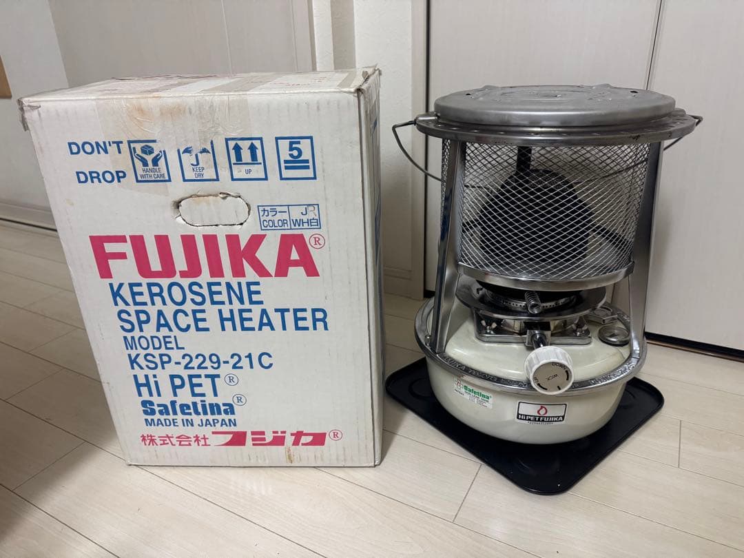 フジカハイペット 石油ストーブKSP-229-21Cアウトドアにも流行　難あり