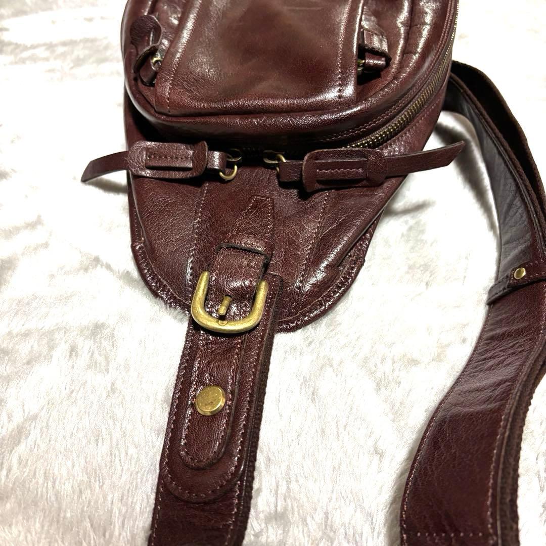 希少 b3labo ボディバッグ ショルダーバッグ 栃木レザー ヌメ革　本革