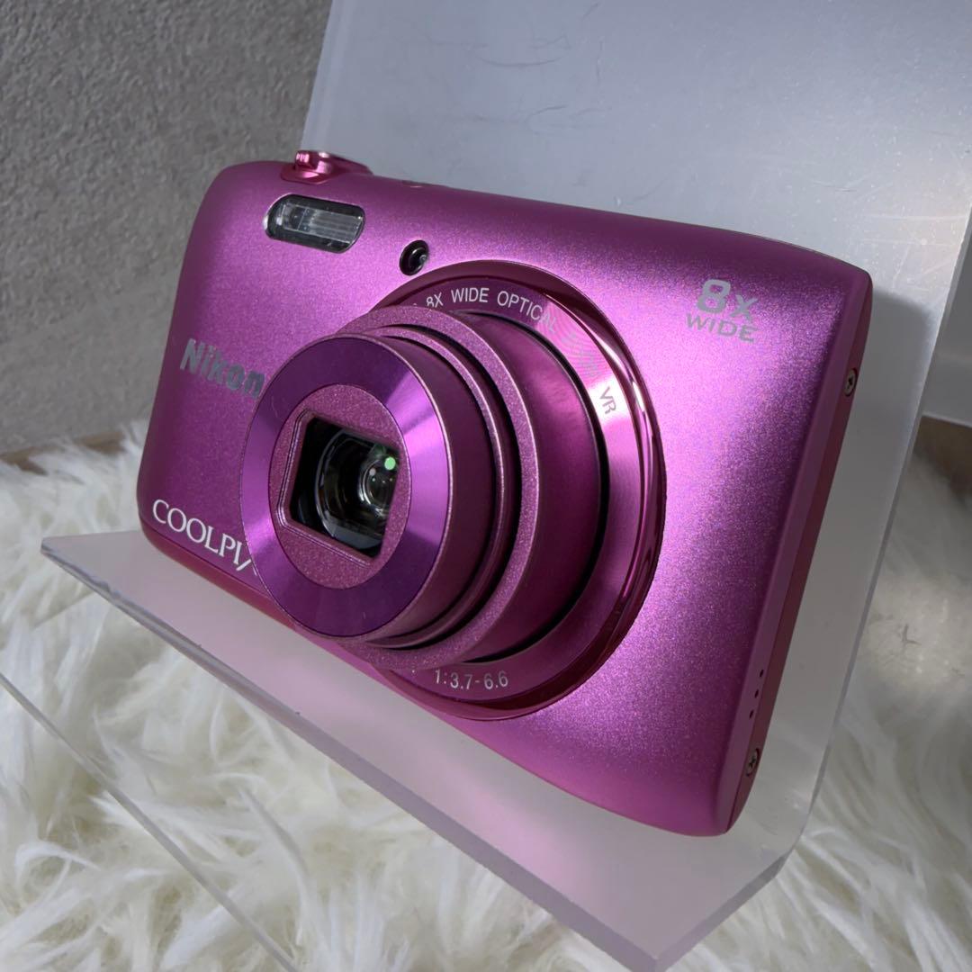 【極美品】Nikon ニコン COOLPIX S3600 ピンク 付属品多数