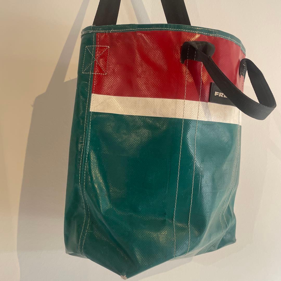 FREITAG トートバッグ グリーン/レッド