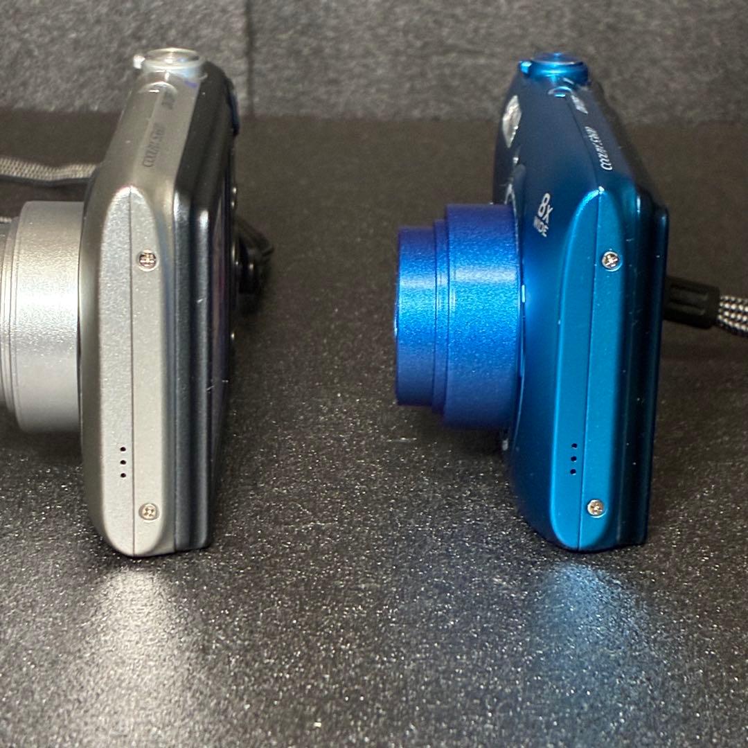 動作品 Nikon COOLPIX S3600 シルバー ブルー デジカメ