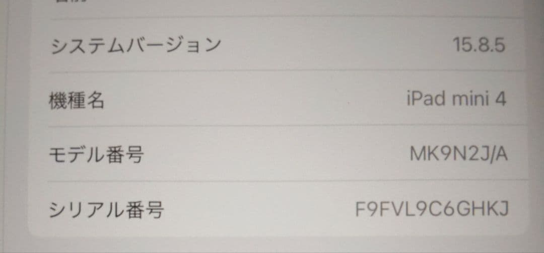 Apple iPad mini4 Wi-Fi 128GB スペースグレー