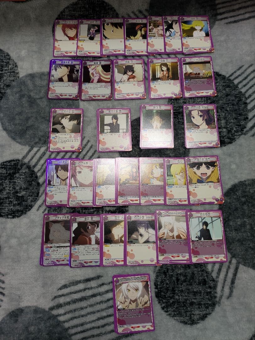 SR以下全色4コン　物語シリーズ　ユニオンアリーナ