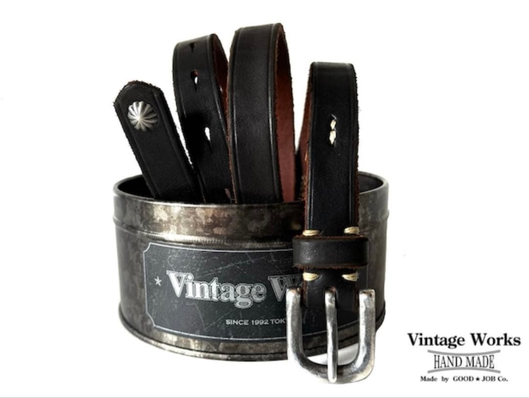 新品　DH5739 CH-4 Vintage Works ベルト 茶芯