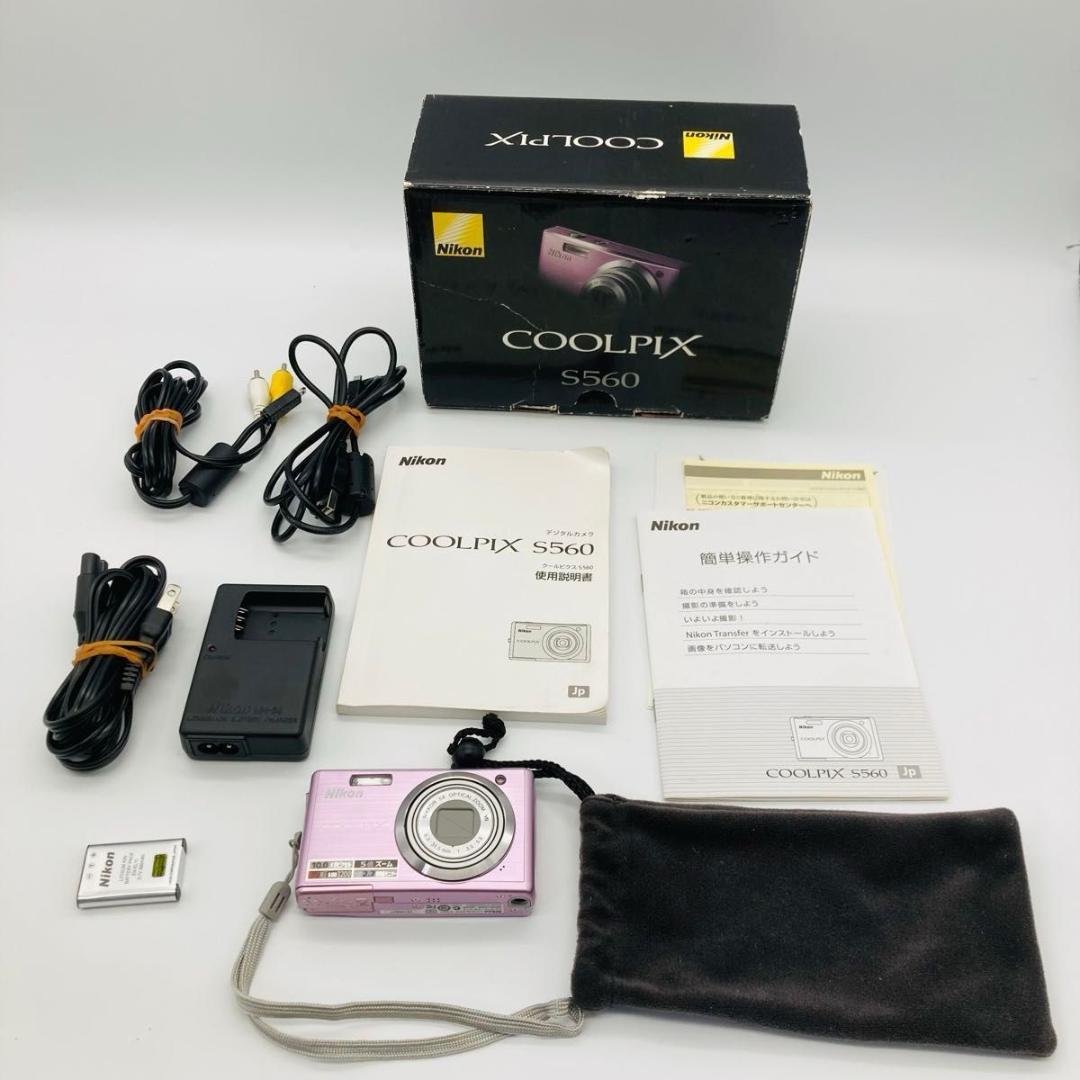 Nikon COOLPIX S560 ニコン ピンク デジカメ 訳アリ動作品