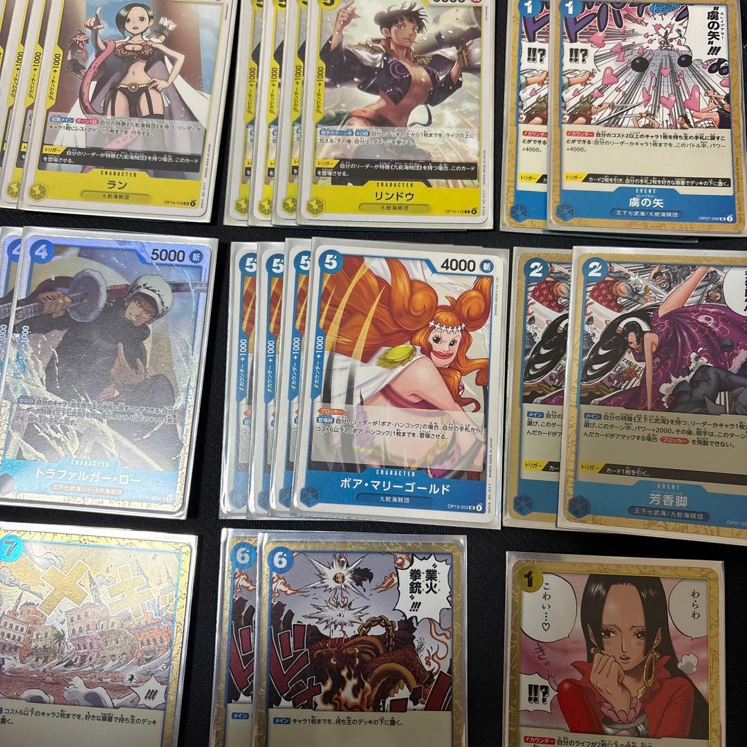 ワンピースカード　フラシ優勝　青黄　ハンコックデッキセット＋オマケ付