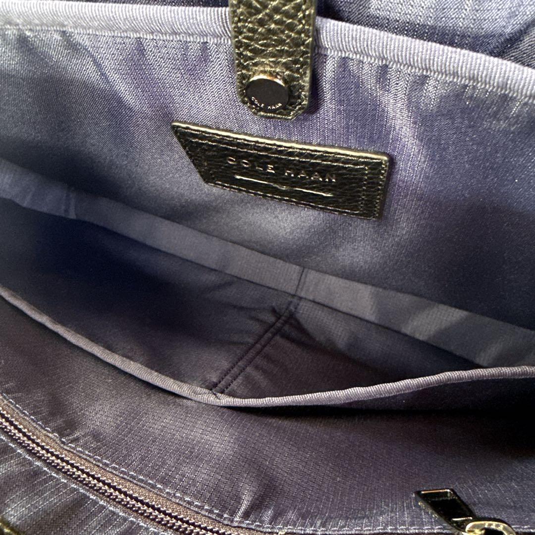 ☆美品 コールハーン メッセンジャーバッグ シボ革 2WAY ショルダーバッグ