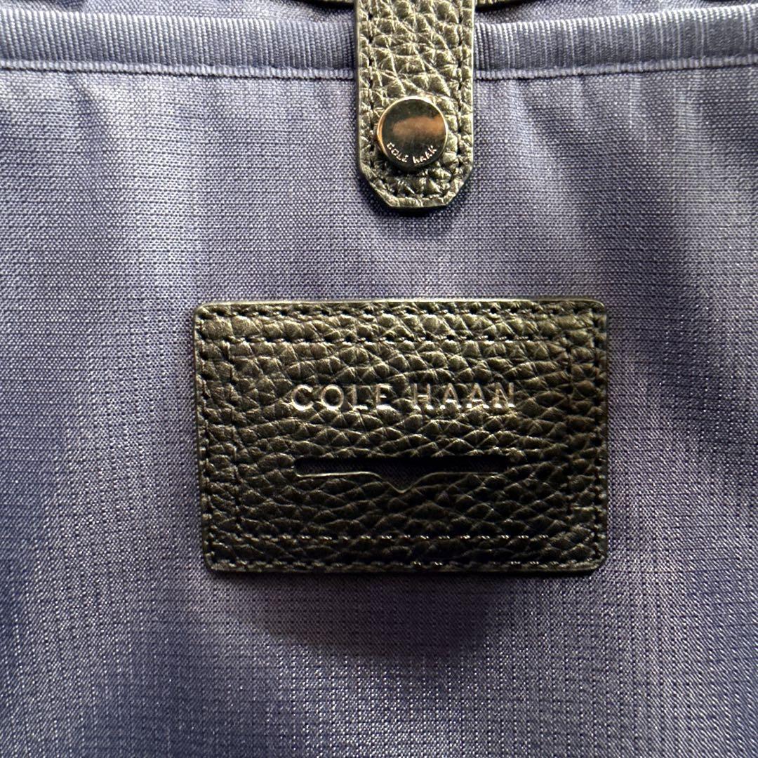 ☆美品 コールハーン メッセンジャーバッグ シボ革 2WAY ショルダーバッグ