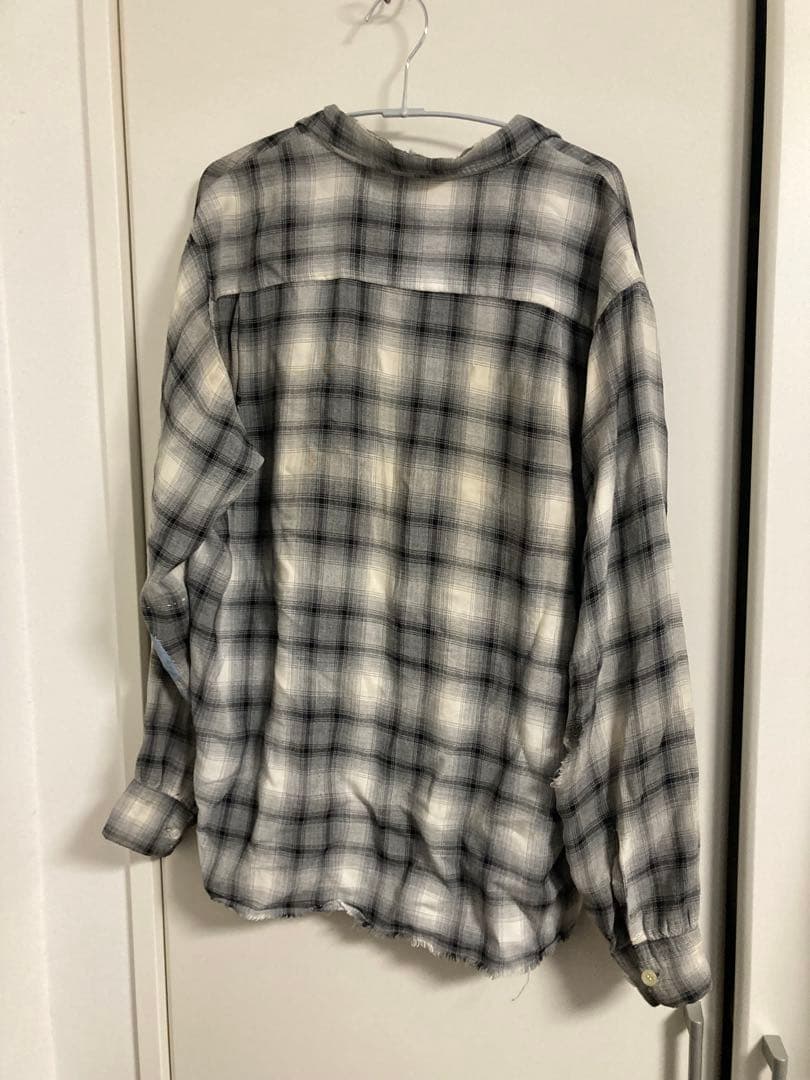 60s オンブレ　レーヨン　シャツ　襤褸