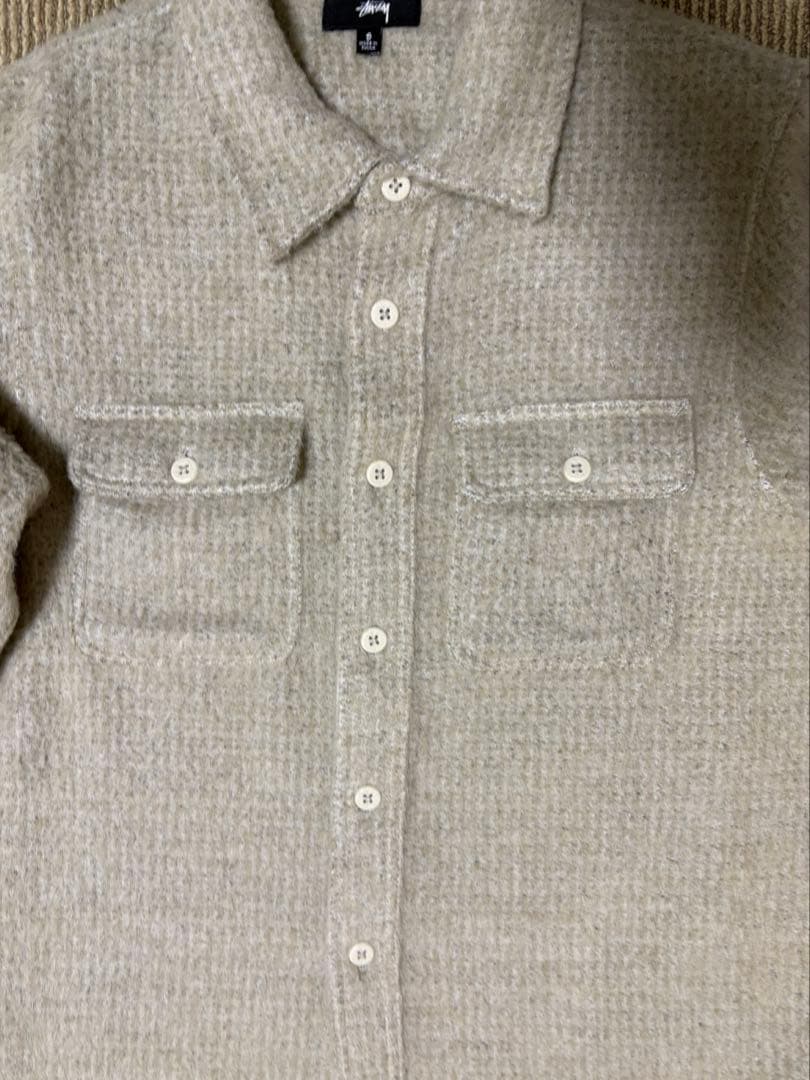 stussy Speckled Wool CPO Shirt sサイズ