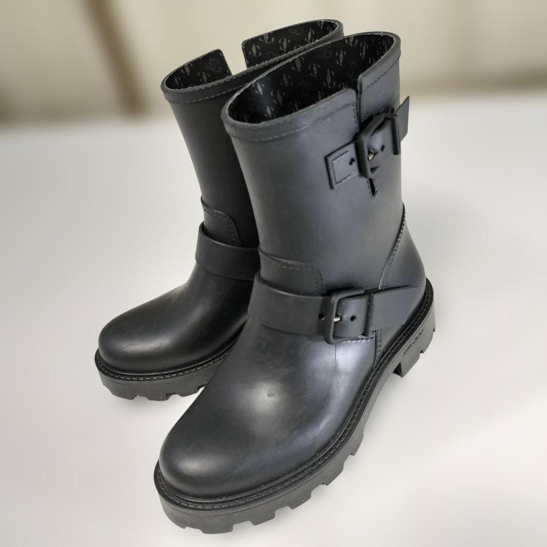 ⑲ JIMMY CHOO ジミーチュウ レインブーツ 36 23cm