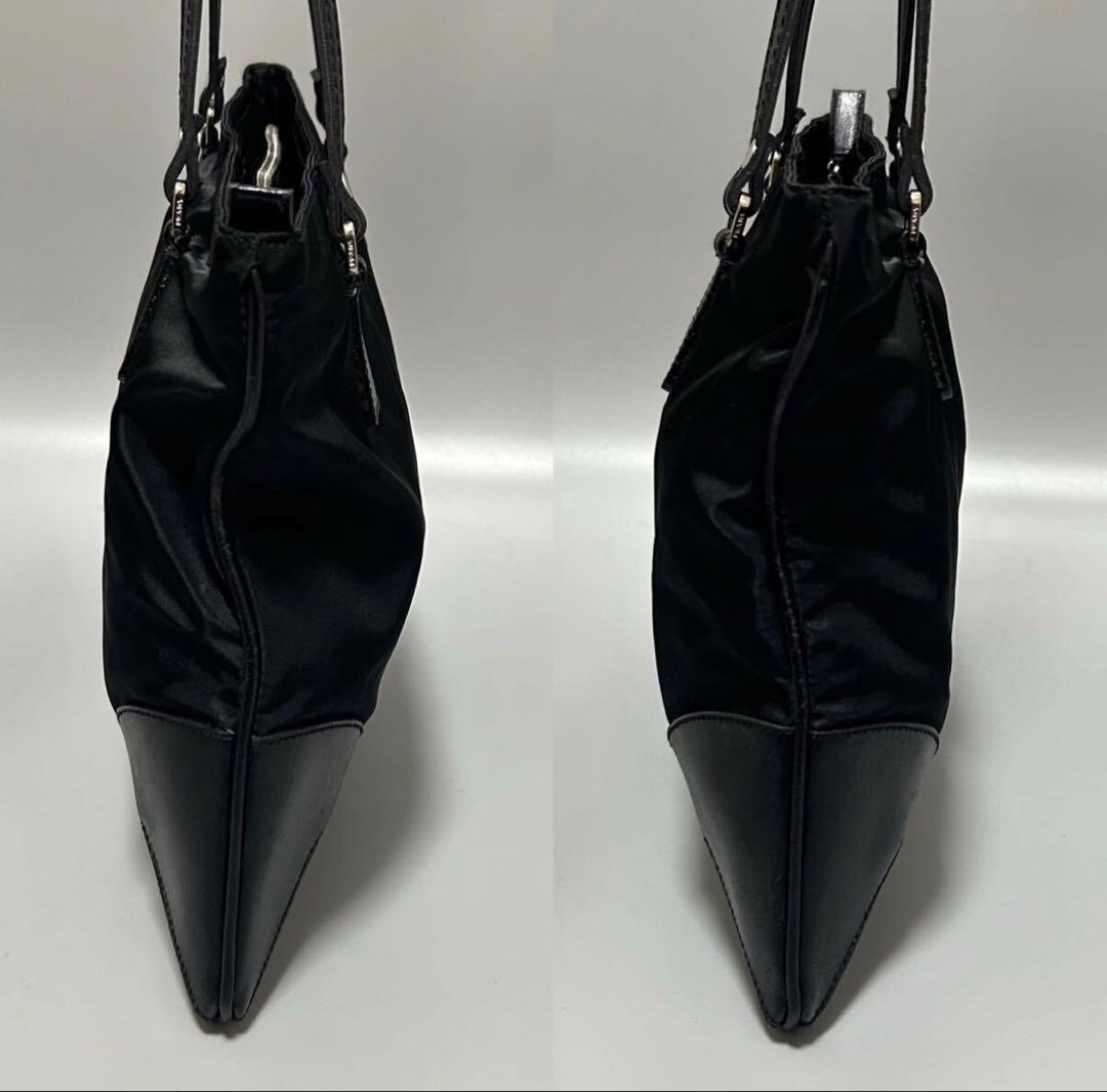 バッグ PRADA archive nylon leather shoulder bag