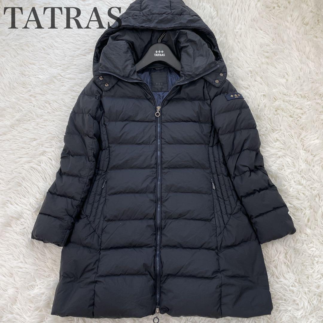 タトラス ダウンコート ポリテアマ 20年 01 高級ダウン Aライン ネイビー
