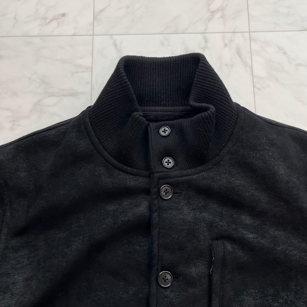 BEAMS y2k スエードブルゾン 裏ボア　短丈 スタジャン風　黒