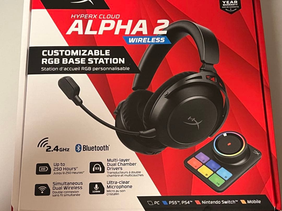 HyperX Cloud Alpha 2 wireless ヘッドセット