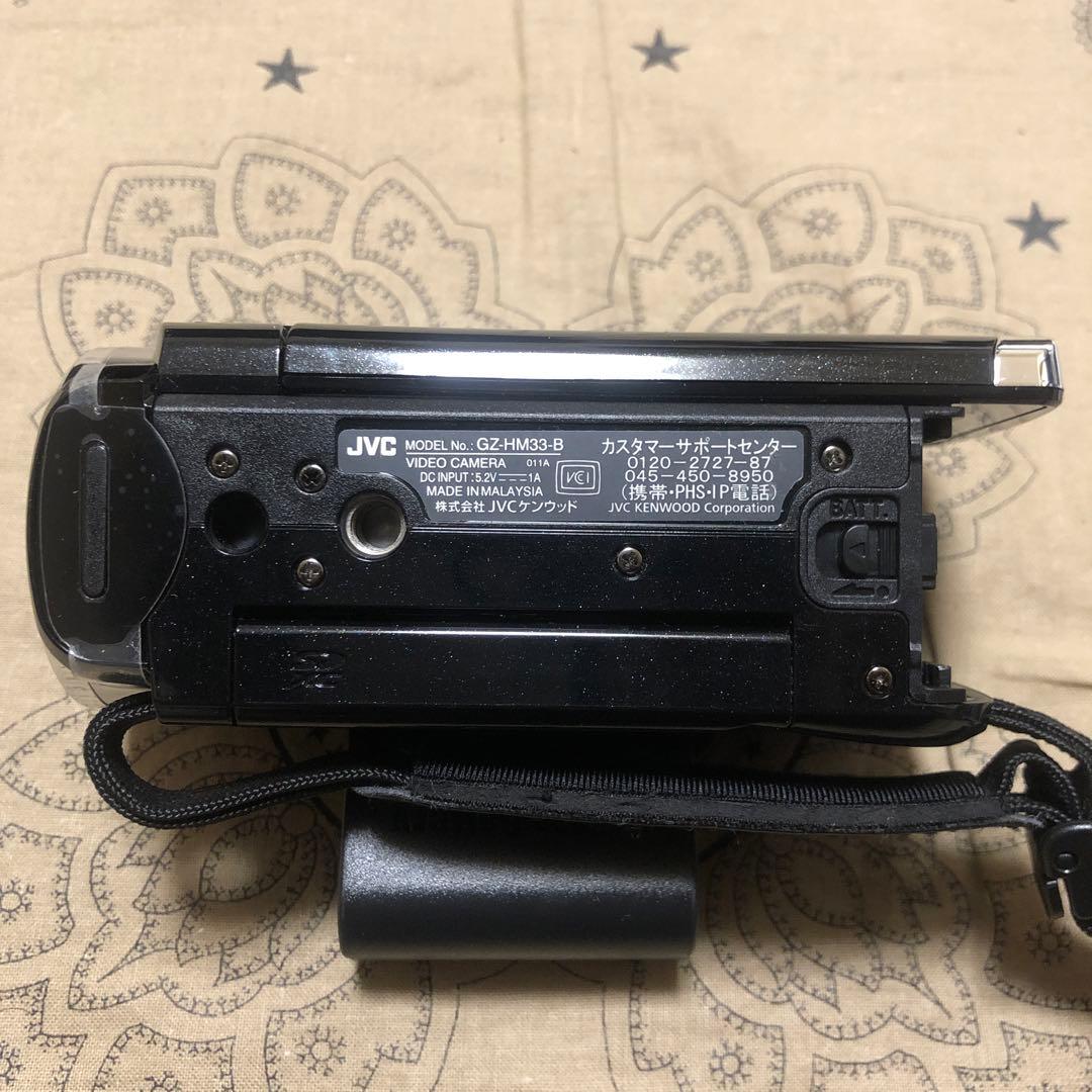 ほぼ新品 JVC Everio GZ-HM33 ブラック ケース付 ビデオカメラ