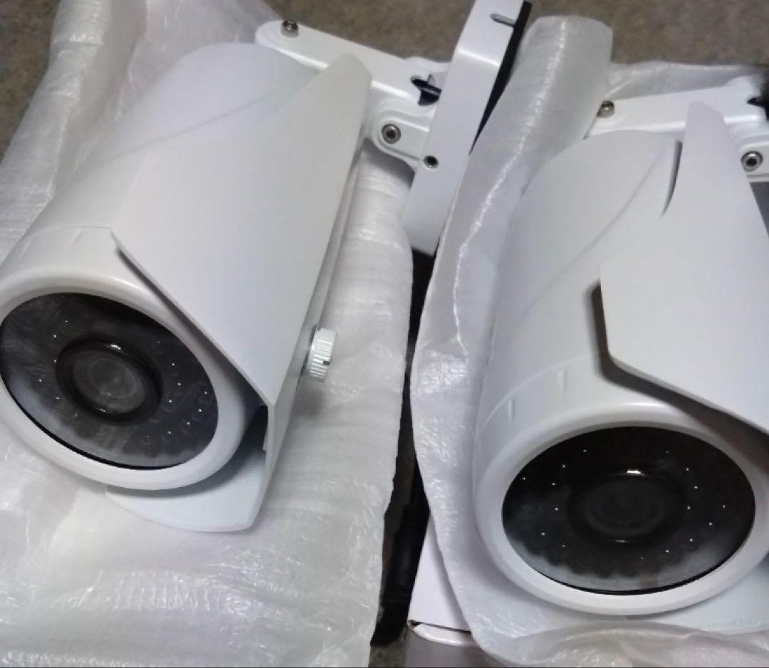 4CH フルハイビジョン　屋外型防犯カメラセット　AHDカメラ4台　レコーダー付