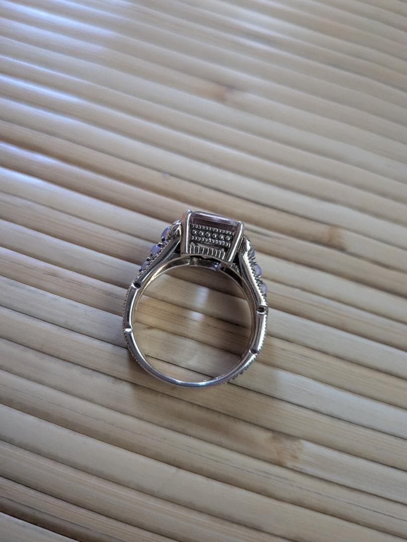 ロクザン碌山　シルバー925リング　アメトリン　オパール