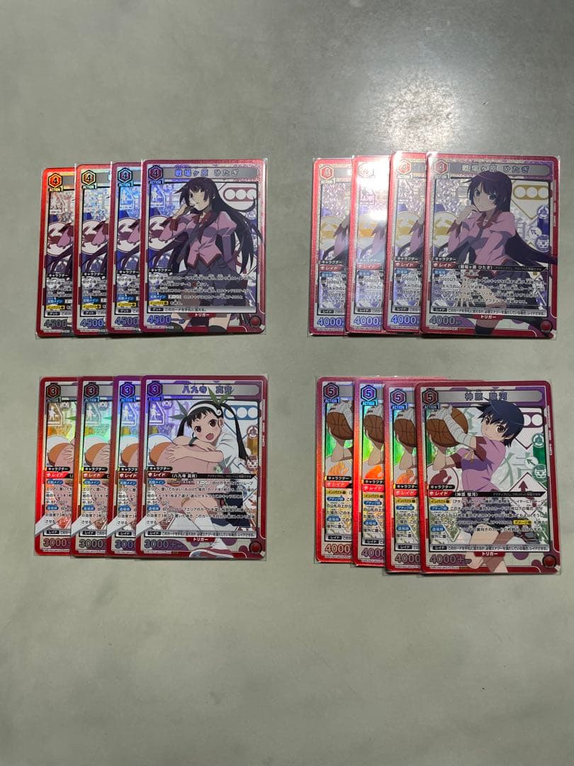 ユニオンアリーナ　物語シリーズ　全色SR以下各4枚セット