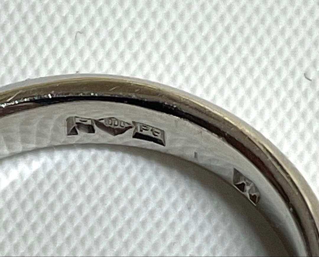 ◇Pt1000◇プラチナリング◇指輪◇約14号◇約5.8g◇刻印あり◇