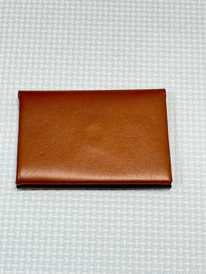 LOEWE レザー名刺入れ ブラウン