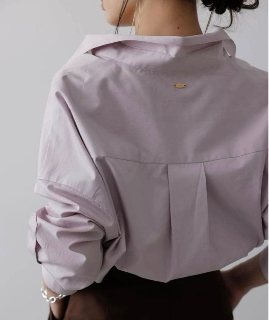 anuans⭐︎アニュアンス　スタンダードシャツ グレイッシュピンク