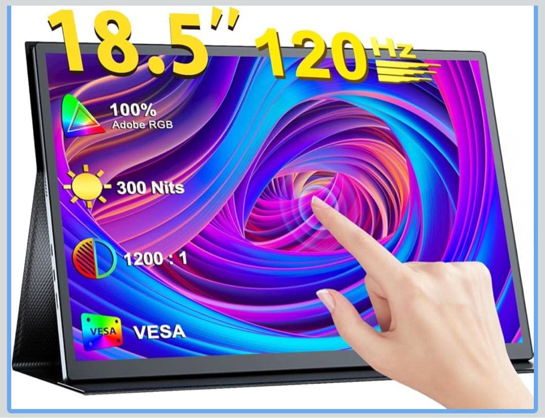 モバイルモニター 18.5インチ タッチパネル EVICIVモバイルディスプレイ