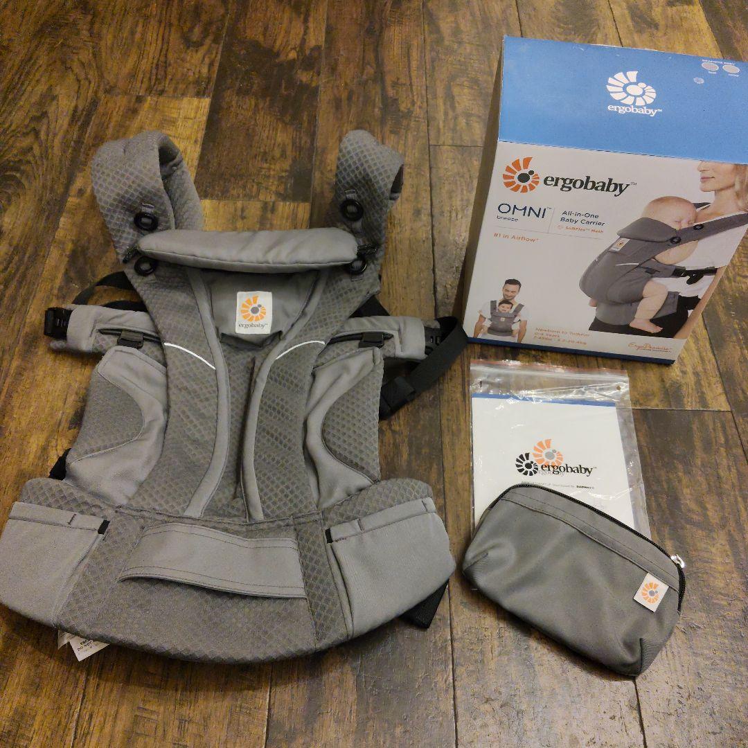 【極美品】エルゴベビー　オムニブリーズ　グラファイトグレー
