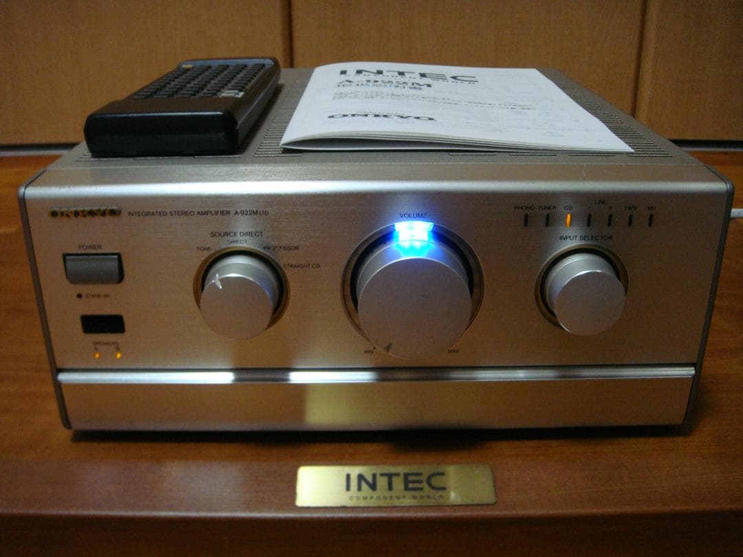 整備済 ONKYOオンキョー プリメイン A-922M LTDリモコン取説付