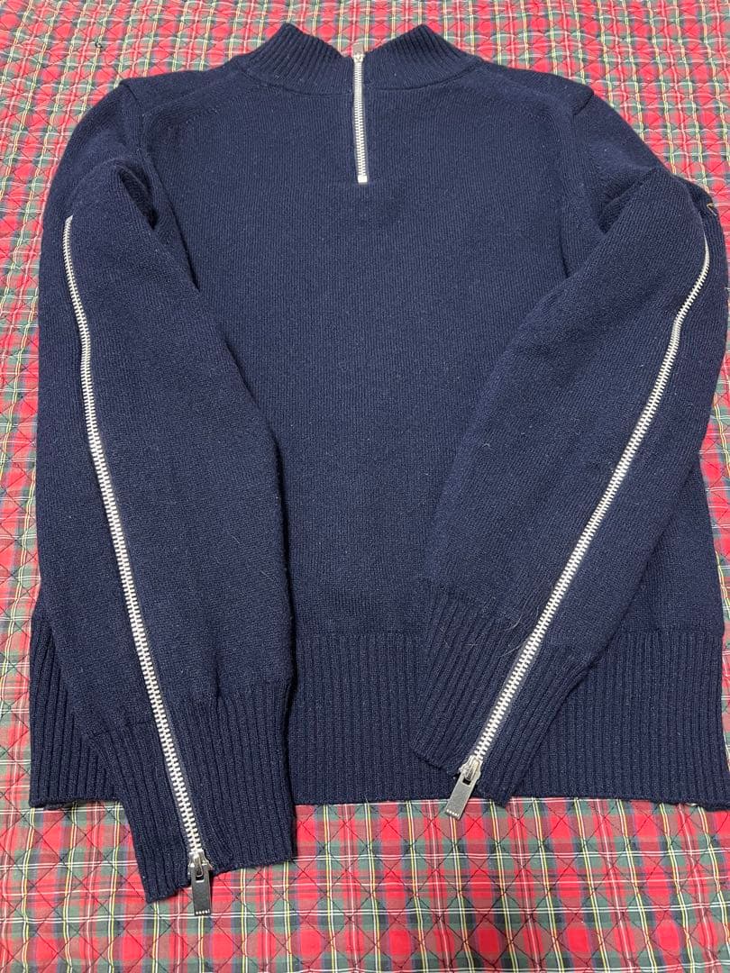 KRKsacai サカイ　サイドジップマルチエンブロイダリー　ニット