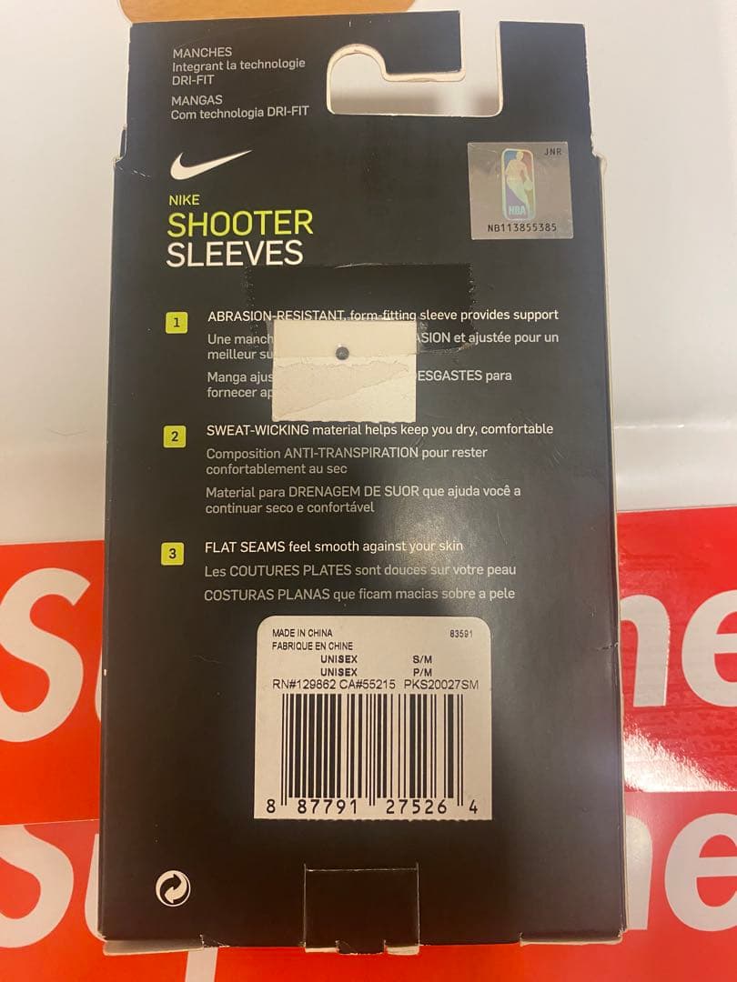 小物 Supreme NIKE NBA Shooting Sleeve S/M