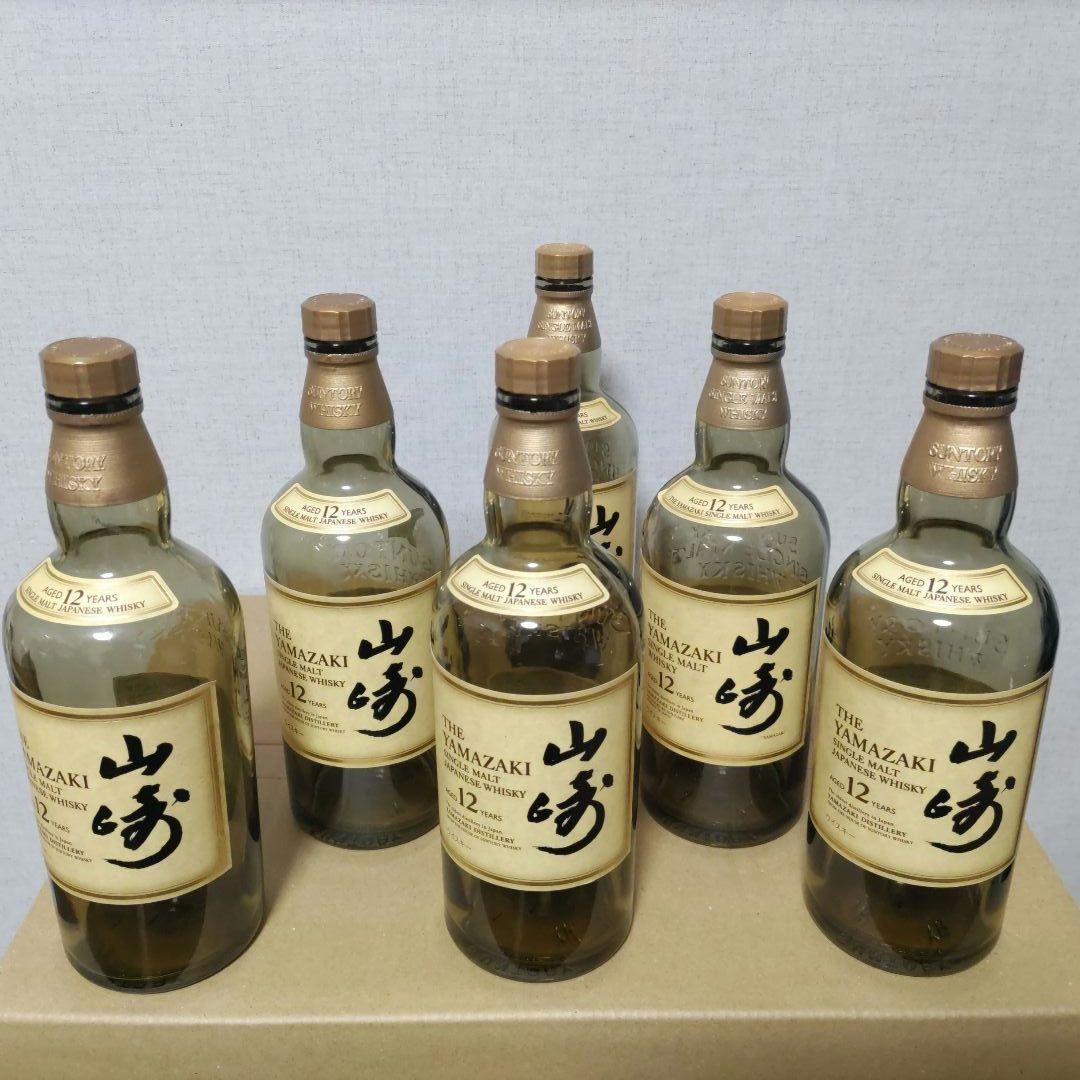 響17年6本&山崎12年6本ウィスキー空き瓶セット